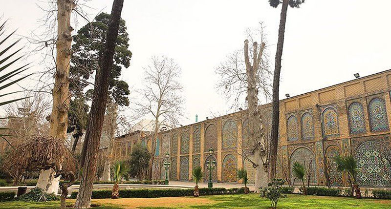 نمای دیواره های کاخ گلستان