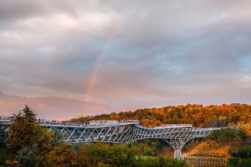 پل طبیعت در پاییز