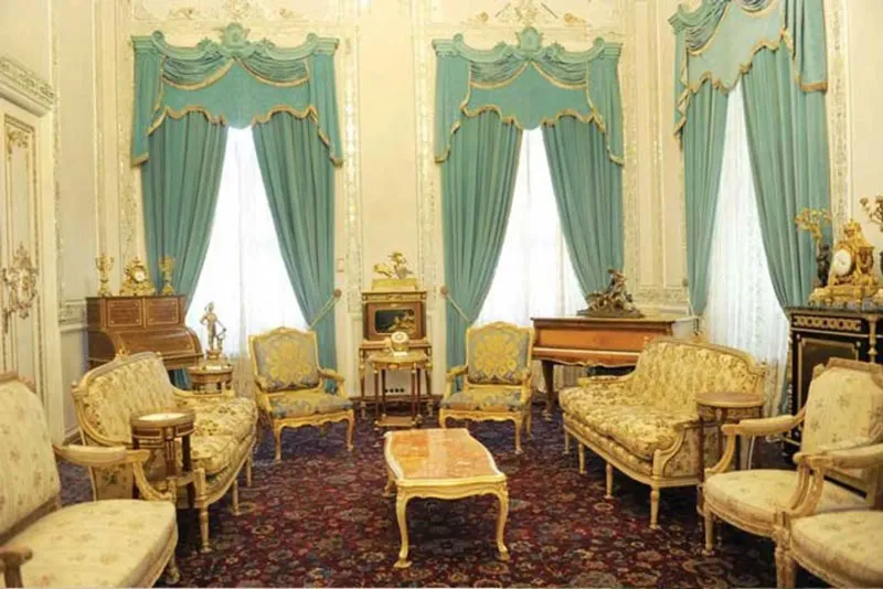 پرده های سالن کاخ سعدآباد