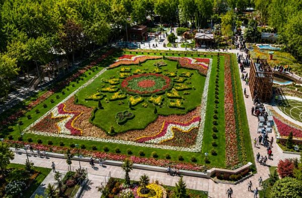 گل آرایی از بالا