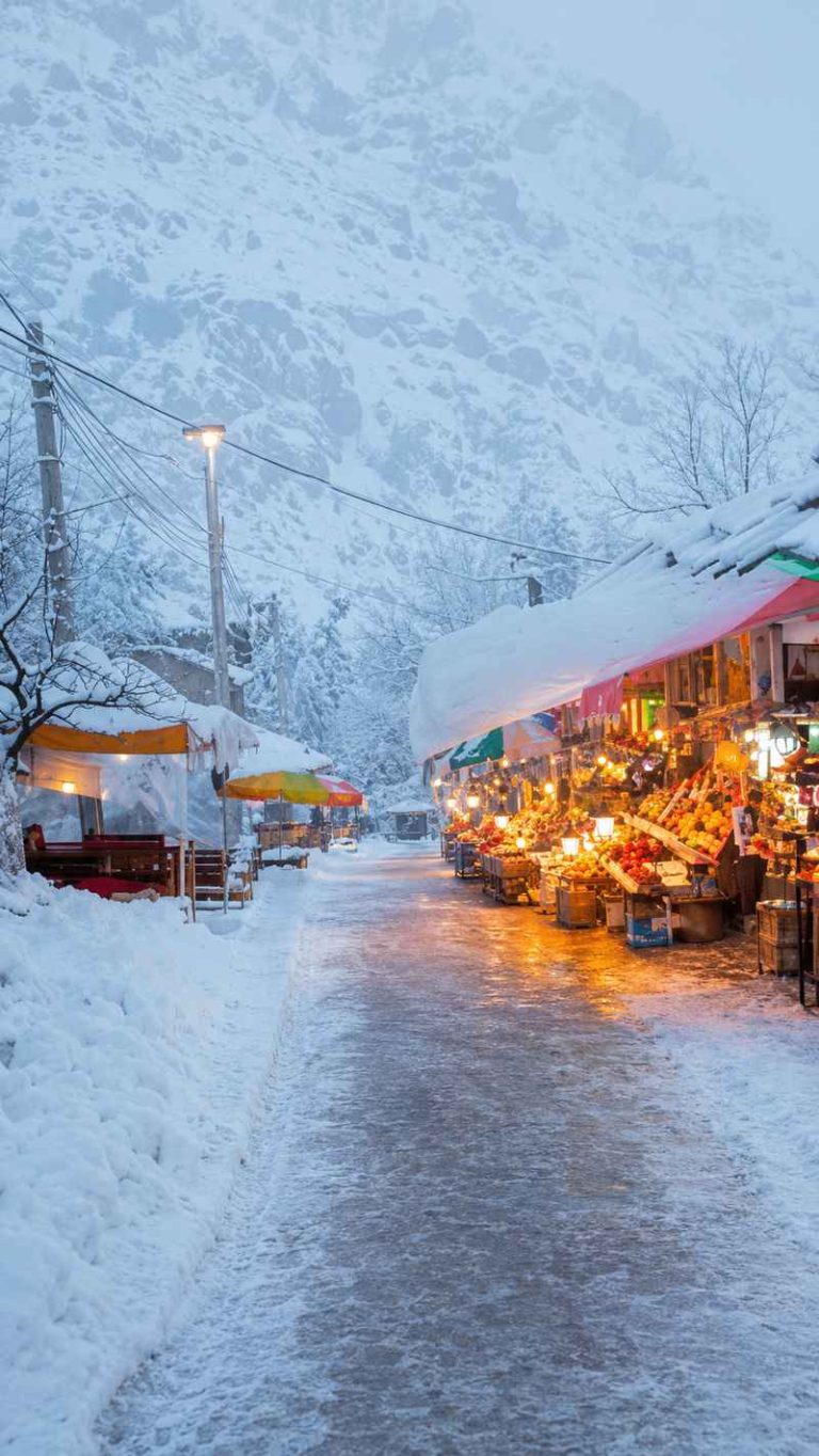 فضای زیبای برفی