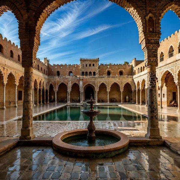 حوضچه و ایوان تاریخی