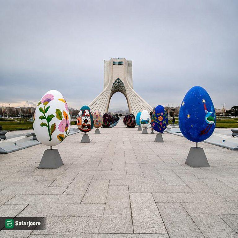 برج آزادی در تعطیلات نوروز