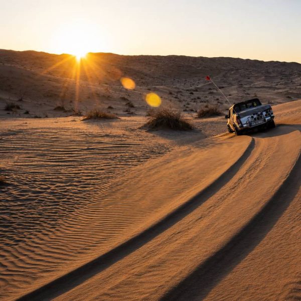 آفرود هنگام غروب