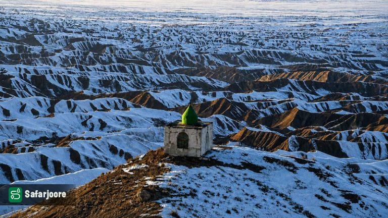 نمای زمستانی مسجد
