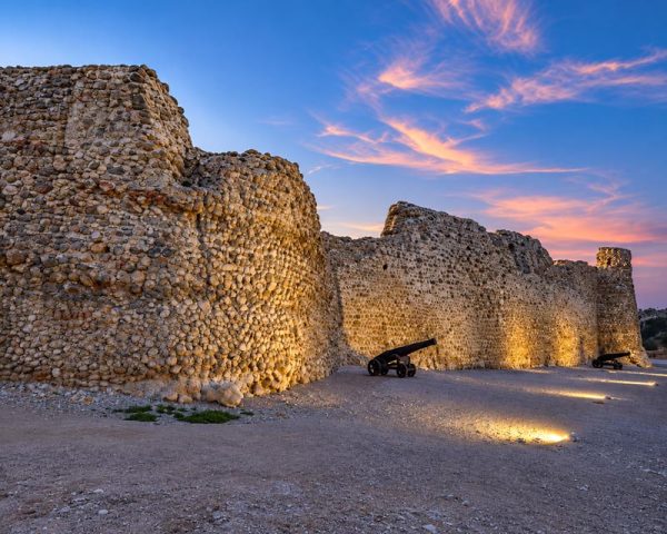 نمای غروب دیواره ها