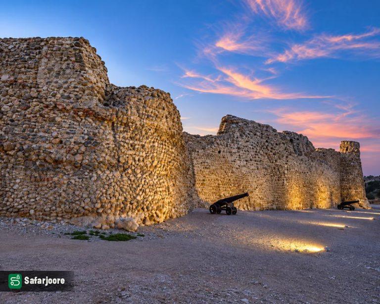 نمای غروب دیواره ها