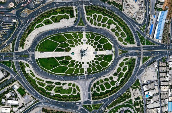 نمای هوای از برج