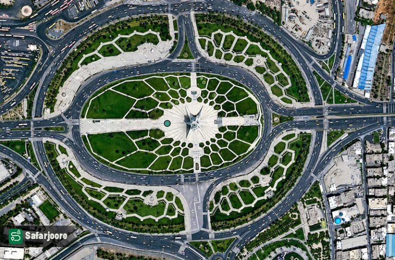 نمای هوای از برج